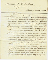 1824 LE HAVRE Delessert NEGOCE NAVIGATION NAVIRE CASIMIR Café NAVIRE AMERICAIN CHARLOTTE SUCRE BLANC La Havane Etc - 1800 – 1899