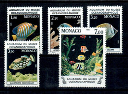 Timbres Monaco Année 1985 Neuf Série N°1499 à N°1503 Aquarium Du Musée Cérès 2007 Tome B Poisson Fish Pescare - Neufs