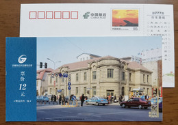 Street Taxi,bicycle,bike,traffic Sign,China 2012 Jinan Public Transport Corporation 777 Tourism Route Pre-stamped Card - Ciclismo