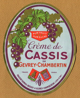 CREME DE CASSIS De GEVREY-CHAMBERTIN : " Maison THOMAS-BASSOT " - Alcoholes Y Licores