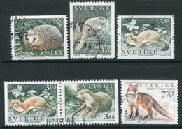 SWEDEN 1996 Wild Mammals Used  Michel 1925-29 - Gebraucht