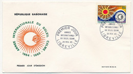 GABON => Env FDC => 85F Année Internationale Du Soleil Calme - 25 Fev 1965 - Libreville - Gabun (1960-...)
