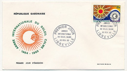 GABON => Env FDC => 85F Année Internationale Du Soleil Calme - 25 Fev 1965 - Libreville - Gabón (1960-...)