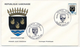 GABON => Env FDC => 5F Blason De L'Ogooue-Maritime - 21 Mars 1979 - Libreville - Gabón (1960-...)