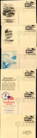 UX63 UPSS S80C 6 Diff. Postal Cards FDC BRUSSELS 1972 Cat. $42.00+ - 1961-80