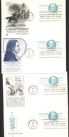 UX70 UPSS S87 4 Postal Cards FDC 1976 - 1961-80