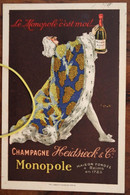 1920's CPA Ak Publicité Pub Illustrateur STALL Champagne Heidsieck Le Monopole C'est Moi Voyagée Isse Marne (51) - Publicité