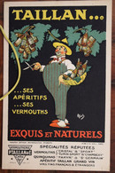 1920's CPA Ak Publicité Pub Illustrateur Taillan Apéritifs Vermouths Quinquina Voyagée Halles Paris - Otros & Sin Clasificación