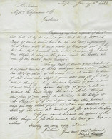 1853 VINS DE BORDEAUX LETTRE De Livourne / Leghorn Pour MM. CLOSSMANN à BORDEAUX TEXTE COMPLET EN ANGLAIS  ANNEE 1853 - Italie