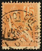 YT 117 Rare Guéméné-Penfao Loire-Inférieure (42) 1900-01 Mouchon 15c 10 Juin 1902 France – Jpar - 1900-02 Mouchon