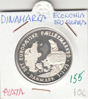 CRM0155 MEDALLA DINAMARCA ECONOMIA EUROPEA PLATA 10 - Otros & Sin Clasificación