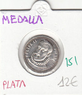 CRM0151 MEDALLA PLATA FELIPE II 12 - Altri & Non Classificati