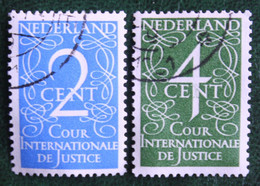 Cour Internationale De Justice NVPH D25-D26 D 25 (Mi 25-26) 1950 Gestempeld / Used NEDERLAND / NIEDERLANDE - Officials