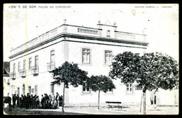 PONTE DE SOR -  MUNICIPIOS - Paços Do Concelho. (Editor Manuel J, Madeira/ Off. Ilustração Portugueza)  Carte Postale - Portalegre