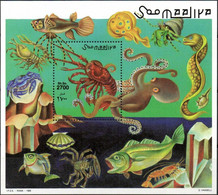 Somalie 1998 - Faune Marine, Crustacés, Crevettes, Crabes, Poulpes - BF Neufs // Mnh // €12.00 - Somalië (1960-...)