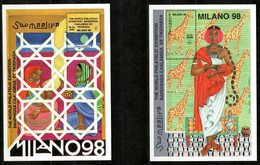 Somalie 1998 - Girafes, Arts, Milan'98 Expo Philatélique - 2 BF Neufs // Mnh // €28.00 - Somalië (1960-...)