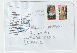 5397 Cover Lettre France Pour Ukraine Ukrainian War Guerre MARIUPOL MARIOUPOL Return To Sender RTS 25/02/2022 2022-25-02 - War Stamps