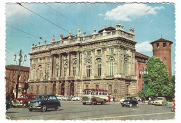 16459 - TORINO - PALAZZO MADAMA - FACCIATA DEL JUVARA - ANIMATA AUTO CAR AUTOBUS 1959 - Palazzo Madama