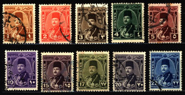 Egypt 1944 Mi 268-277 King Fuad I (1) - Used Stamps