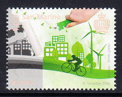 2016 San Marino Environment Green Energy Cycling Europa Complete Set Of 1 MNH @ BELOW FACE VALUE - Neufs