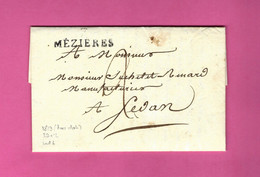 1819 LETTRE COMMERCE FINANCE MEZIERES Pour SEDAN MARQUE POSTALE 7 MEZIERES VOIR SCANS TEXTE B.E. - 1801-1848: Précurseurs XIX