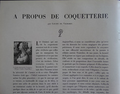 A Propos De Coquetterie Par Louise De Vilmorin 1949 - Publicidad