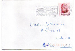 MONACO-1993--Lettre De Monte-Carlo Pour Nantes-44 (France)..timbre..cachet  Championnat International TENNIS ...à Saisir - Briefe U. Dokumente