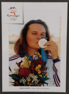 Carte Postale - Delphine Racinet, Médaille D'argent Fosse Olympique. - Jeux Olympiques De Sydney 2000 - Publicidad