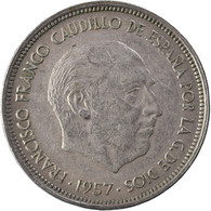 Monnaie, Espagne, 50 Pesetas, 1957 - 50 Peseta