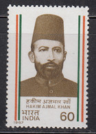 Hakim Ajmal Khan, Physician, Founded Ayurvedic And Unani Tibbia College, Health, Medicine, India MNH 1987 - Blocs-feuillets