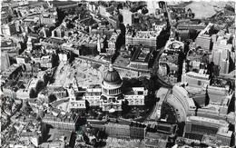 LONDON - Aerial View Of St Paul's Cathedral - 1963 - St. Paul's Cathedral