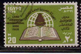 UAR EGYPT EGITTO 1979 CAIRO INTERNATIONAL BOOK FAIR 20m USED USATO OBLITERE' - Used Stamps