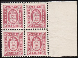 1901. DANMARK. Official. 3 ØRE TJENESTEFRIMÆRKE Watermark Large Crown Perf 12½. Never Hing... (Michel Di 4YB) - JF521323 - Officials