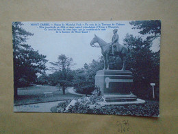 Mont Cassel , Statue Du Maréchal Foch , Un Coin De La Terrasse Du Château - Cassel