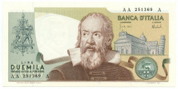 2000 LIRE GALILEO GALILEI BANCA D'ITALIA PRIMA SERIE AAA 08/10/1973 QFDS - Altri & Non Classificati