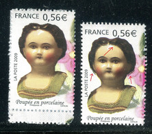 Variété N° Yvert  4394 Poupée - 1 Exemplaire  Cheveux Longs + 1 Normal - Neufs Luxe -  V 941 - Unused Stamps