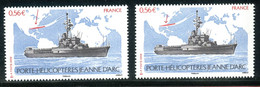 Variété N° Yvert  4423 Porte Hélicoptère - 1 Exemplaire Rouge Du Drapeau En Bas + 1 En Haut - Neufs Luxe -  V 949 - Unused Stamps