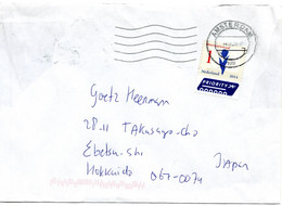 59585 - Niederlande - 2020 - "1" Tulpe '14 EF A Bf AMSTERDAM -> Japan - Cartas