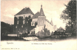 CPA Carte Postale Belgique-Spontin  Le Château Du Côté Des Chutes  Début 1900 VM50974 - Yvoir