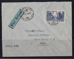 FRANCE - N° 261 Type III - LA ROCHELLE - TRAVERSEE DE L'ATLANTIQUE  " PARIS-NATAL " 18 Mai 1936. - 1960-.... Covers & Documents
