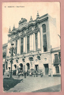 Cartolina Huelva Real Teatro Animata - Viaggiata 1934 - Huelva