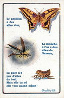 Papillon * CPA Illustrateur Donald Mcgill * Mc Gill * Papillons Mouche Puce * Animaux Butterfly - Papillons