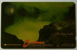 DOMINICA - GPT - 4CDMA - $10 - DOM-4A - Boiling Lake - White Strip - Used - Dominica