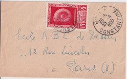 ALGERIE - 1955 - SEUL SUR LETTRE ! - ENVELOPPE PETIT FORMAT De BOUGIE => PARIS - Covers & Documents