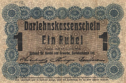 Germany:Estonia:Latvia:Lithuania:1 Rubel 1916, Posen - 1. WK