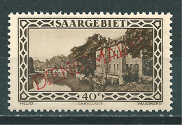 Saar MiNr. D 27 XII **  (sab08) - Oficiales