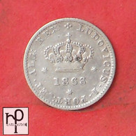 PORTUGAL 50 REIS 1863 - ***SILVER***   KM# 506,1 - (Nº49371) - Portugal