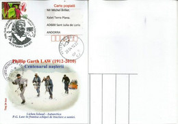 Explorateur & Scientifique De L'Antarctique Australien Phillip G.Law,sur Carte Adressée En Andorre. (photos Recto-verso) - Covers & Documents