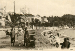 Juan Les Pins * Antibes * Le Boulevard Du Littoral Et La Plage - Juan-les-Pins