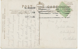 GB „GLASGOW No.1“ Columbia Machine Postmark On Very Fine RP Postcard (Miss Delia Mason) To BLACKFORD, 26.9.1906 - Lettres & Documents